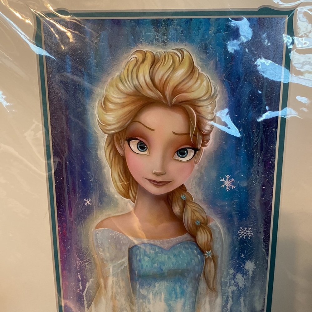 Elsa Fade Art Work Darren Wilson Disney Ready for Framing - Picture 2 of 12